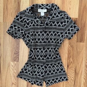 Vintage 90s Charlotte Russe Mesh Button-Down Top